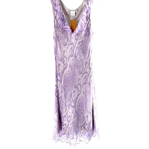 𝅺saks FIFTH AVENUE 100% SILK LAVENDER DRESS - Picture 1 of 7